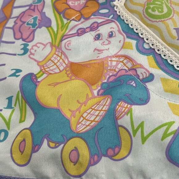 Vintage Cabbage Patch Kids Doll Size SWADDLE BLANKET TOWEL Grow Chart 1994 - Picture 2 of 11